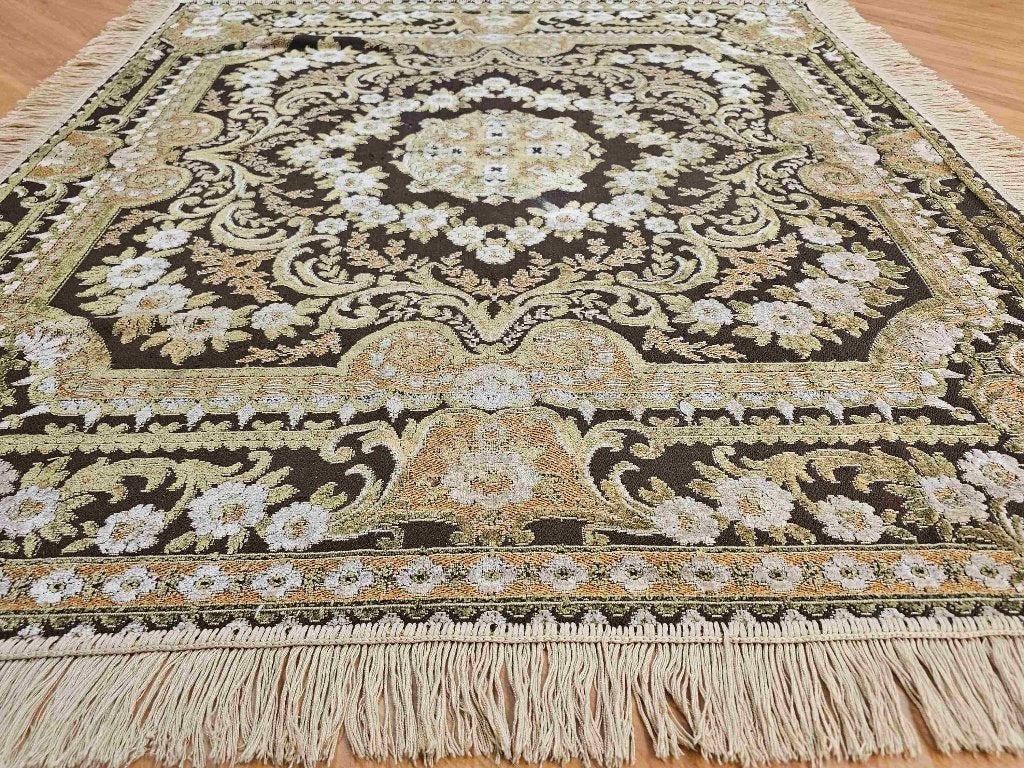 Kleed vintage woonkleed 135/115 cm, Huis en Inrichting, Ophalen of Verzenden, Gebruikt, Bruin, Vintage