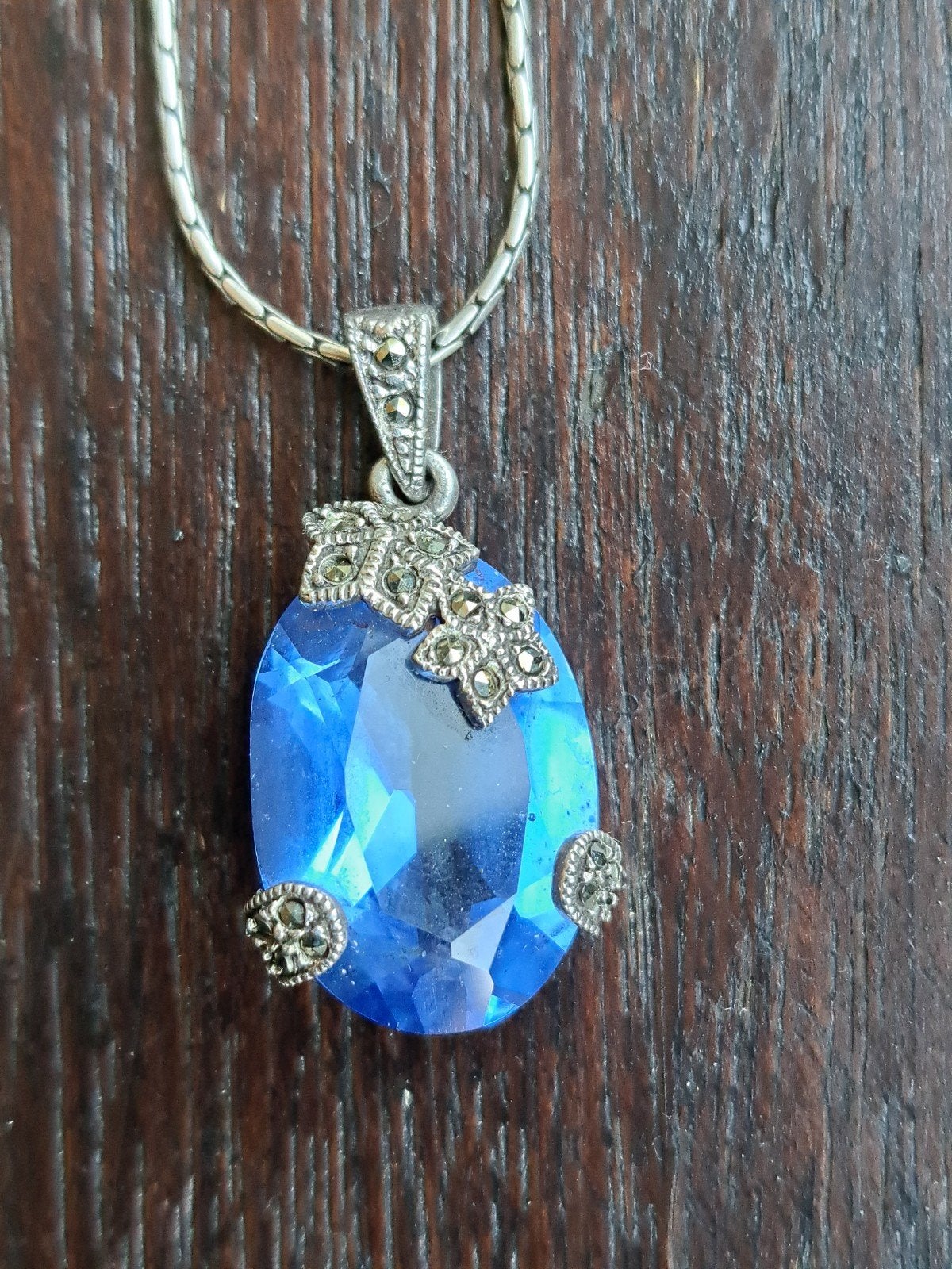 Joli collier fin avec son pendentif vintage  argent 925, Enlèvement, Argent, Argent