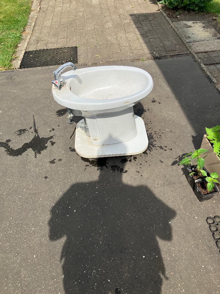 voetwastafel/bidet, Maison & Meubles, 25 à 50 cm, Lavabo ou Évier, Moins de 100 cm, Comme neuf