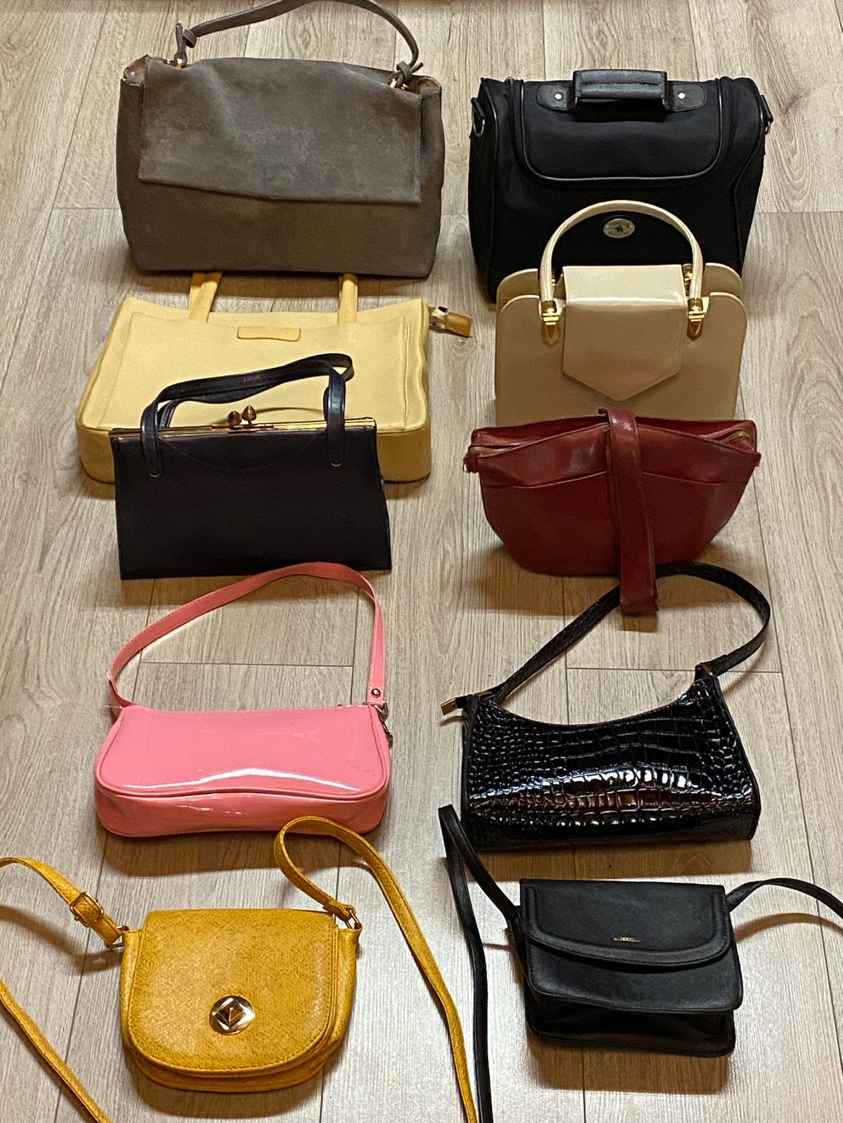 Set van 10 handtassen, prijs 30€, Ophalen of Verzenden, Zo goed als nieuw