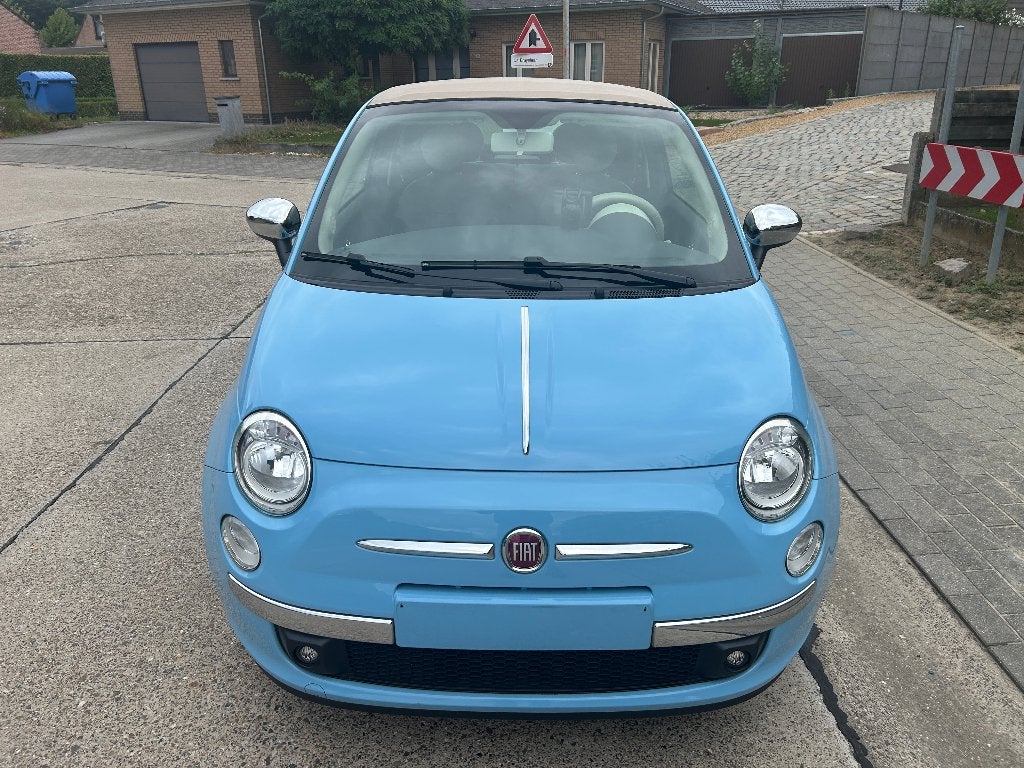 Fiat 500c cabrio 1.2i ÉTAT NEUF ! 70753 kilomètres !, Autos, Achat, Entreprise, Boîte manuelle, Noir