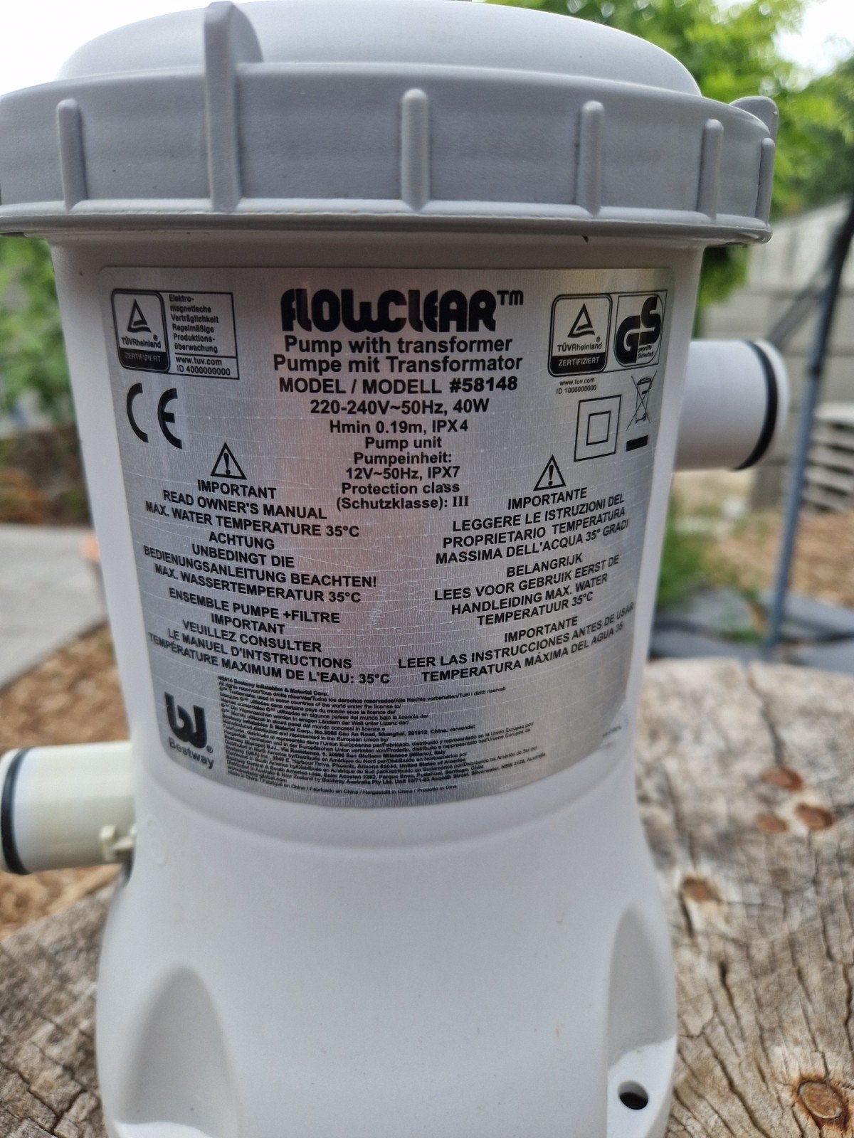 flowclear zwembad filter, Tuin en Terras, Ophalen, Filter