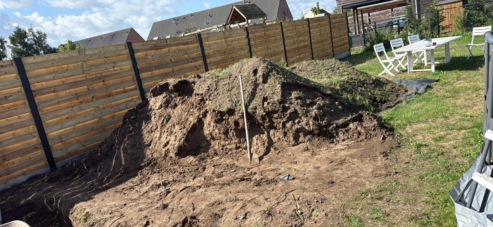 Zwarte grond, Jardin & Terrasse, Enlèvement