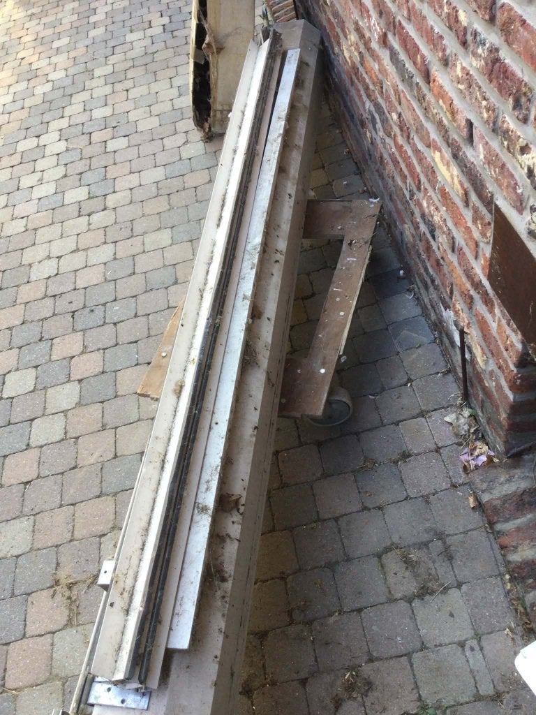 rolluik elektrisch, Doe-het-zelf en Bouw, Ophalen, Gebruikt, 200 cm of meer, Wit