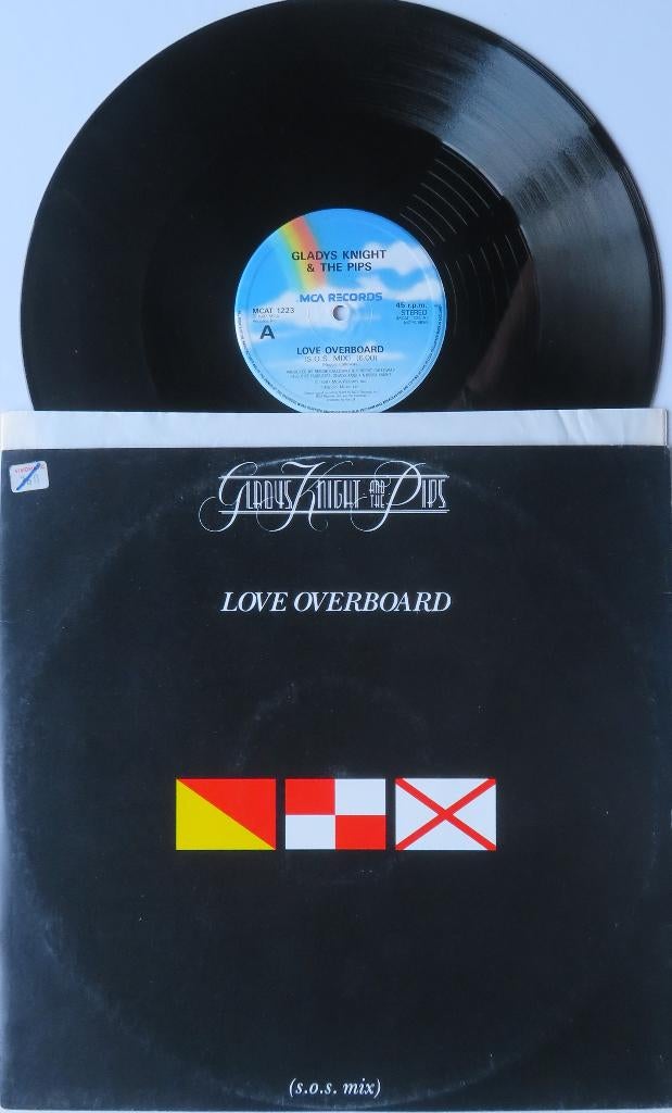 Gladys Knight and the Pips - Love overboard. Maxi, 12 pouces, Enlèvement ou Envoi, 1980 - 1989, Utilisé