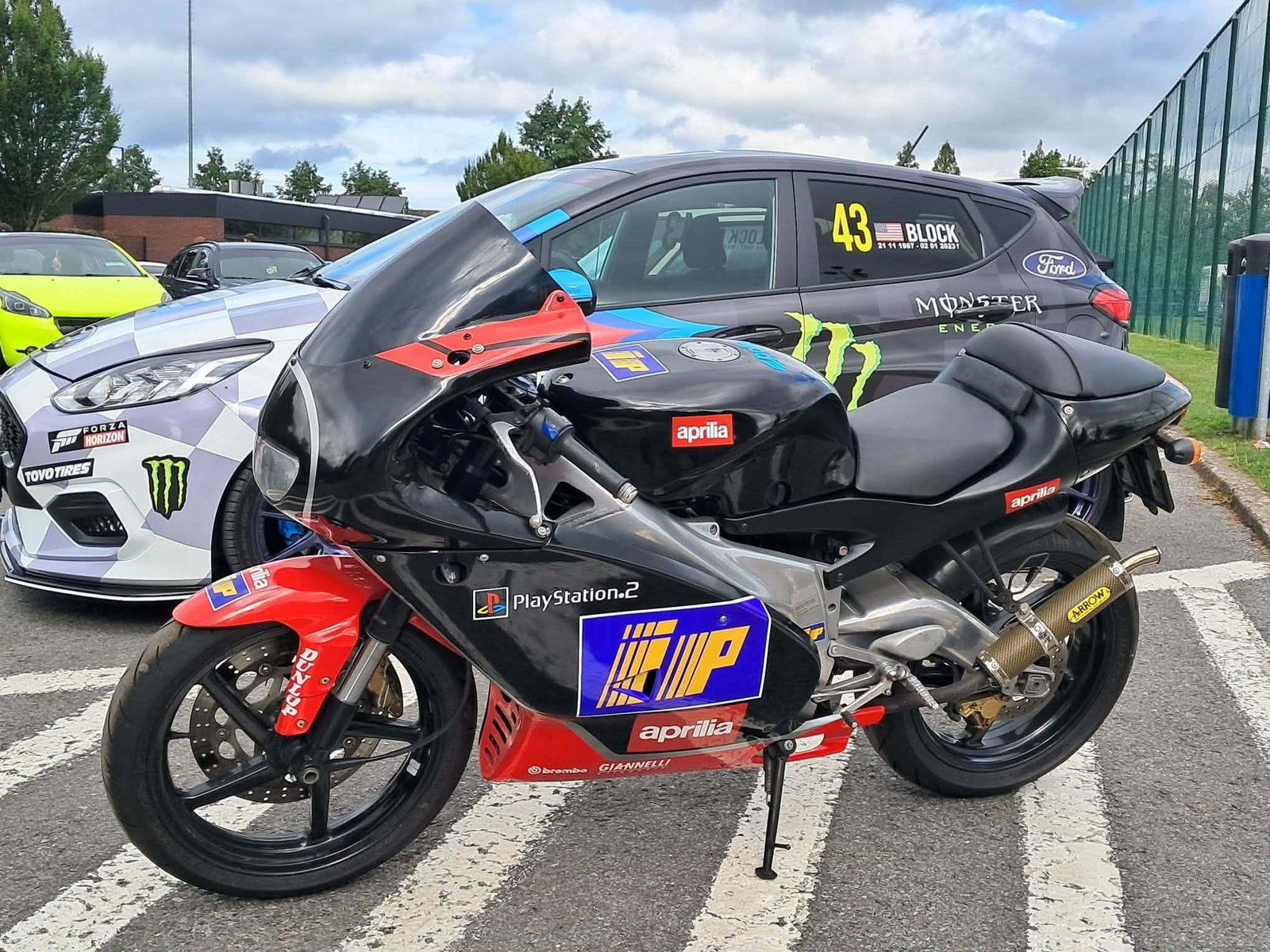 Aprilia rs 125 harada, Ophalen
