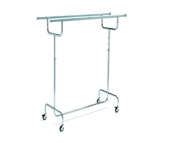 Dubbelrek B100 x D64 x H160-200 cm Chroom
Skip, Ophalen, Met wielen, Gebruikt
