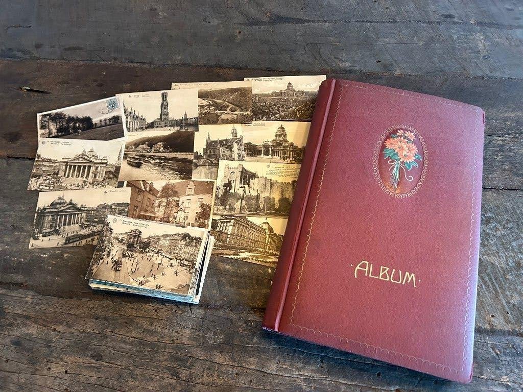 Prachtig album met zeer oude Belgische ansichtkaarten, Verzamelen, Verzenden, Voor 1920, Gelopen