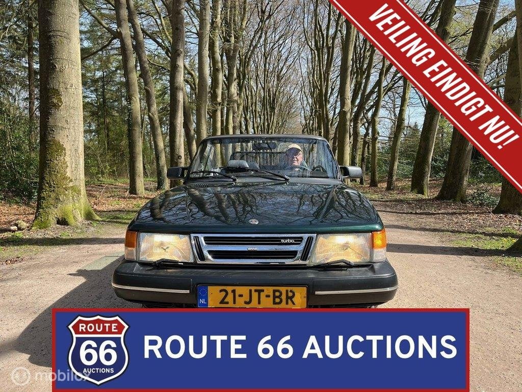 Saab 900 S | 1992 | Route 66 Auctions, Auto's, Zwart, Bedrijf, Handgeschakeld, Overige carrosserie
