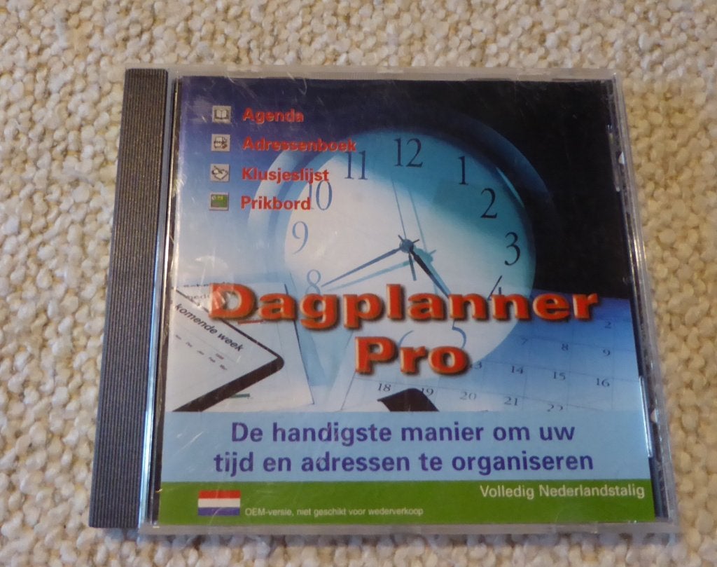 CD « Day Planner Pro », Enlèvement, Utilisé