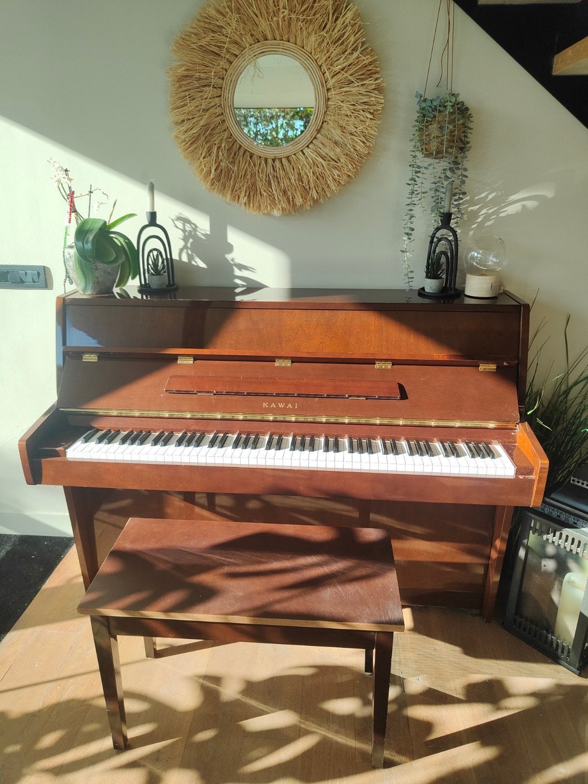 Kawai akoestische piano – Japan – ca. 1971, Muziek en Instrumenten, Ophalen, Gebruikt, Piano