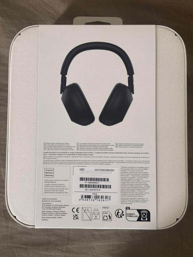 Sony WH-1000XM6, Enlèvement, Sony