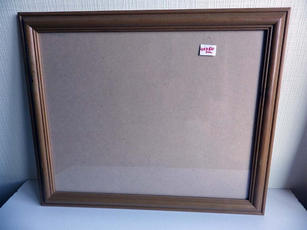 Houten Inlijstkaders: €.10,00 p/st., Huis en Inrichting, Ophalen, Beige, Met glas, Glas