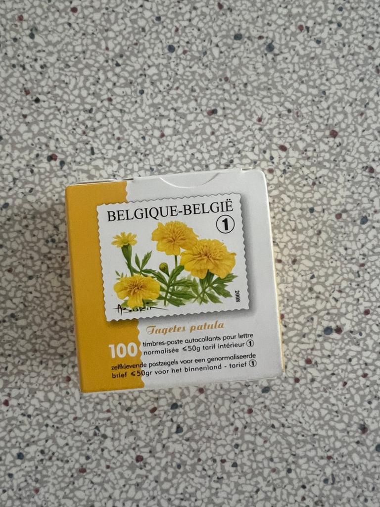 Postzegels België non-prior 100st/doosje, Postzegels en Munten, Ophalen of Verzenden, Postfris, Postfris