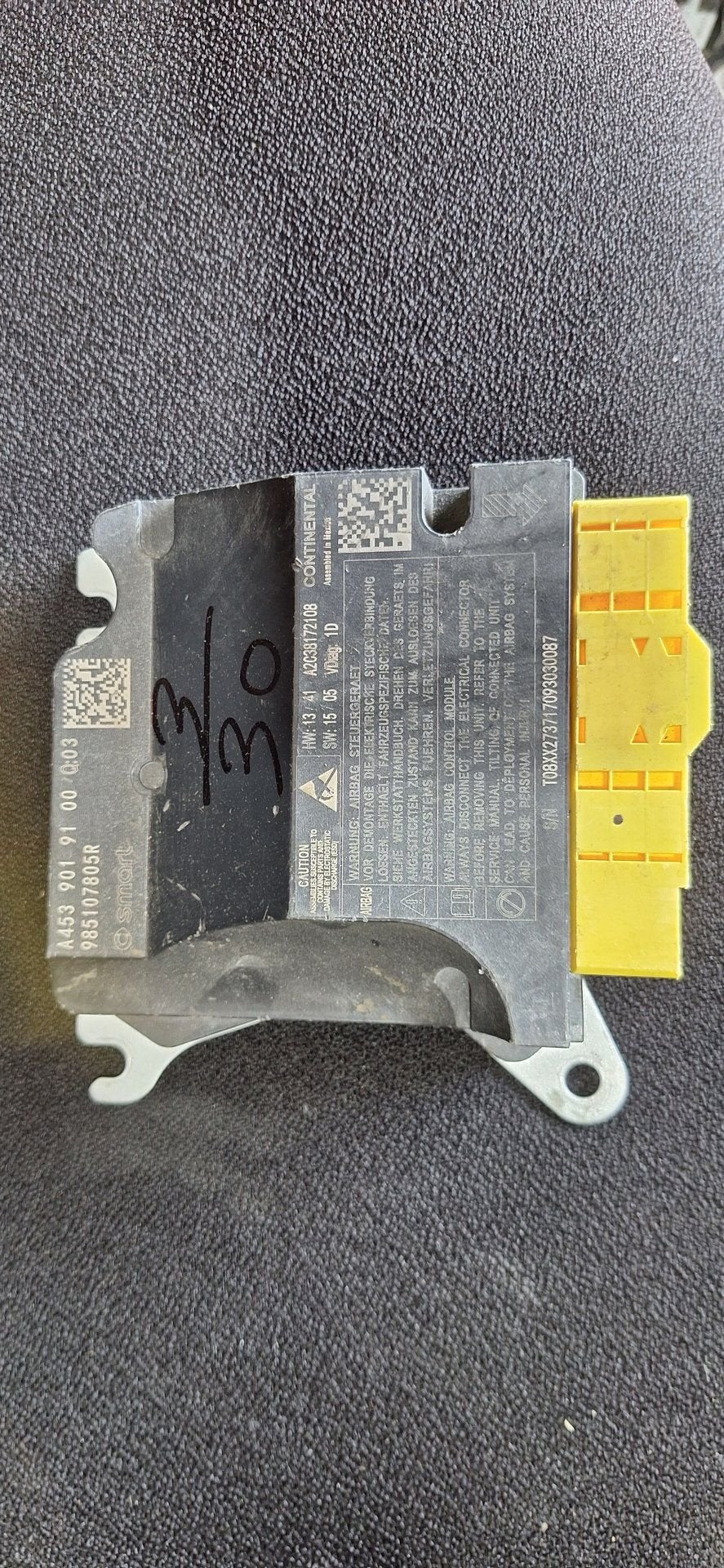 Originele Airbag Stuurmodule Computer Smart Forfour Fortwo 4, -, Utilisé, -, Smart