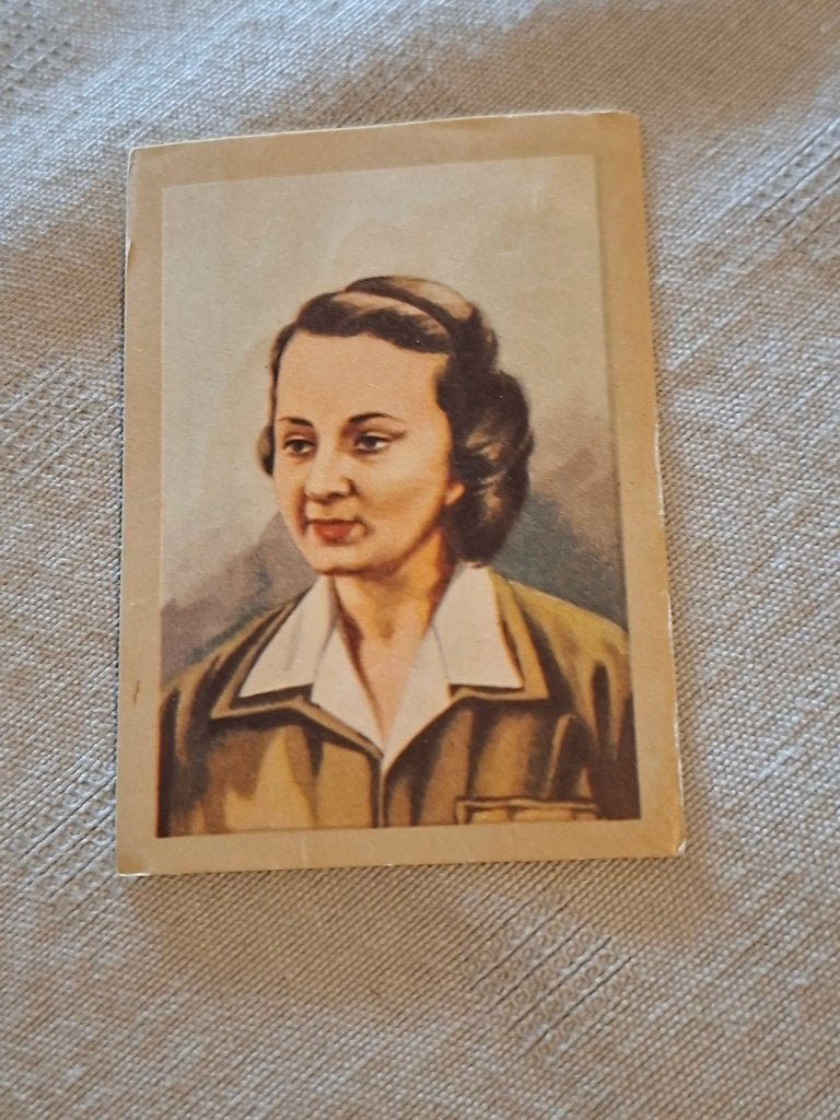 Prentje/Chromo : Geneviève Galard / Chocolade Jacques, Ophalen of Verzenden, Gebruikt, Overige onderwerpen, Prent