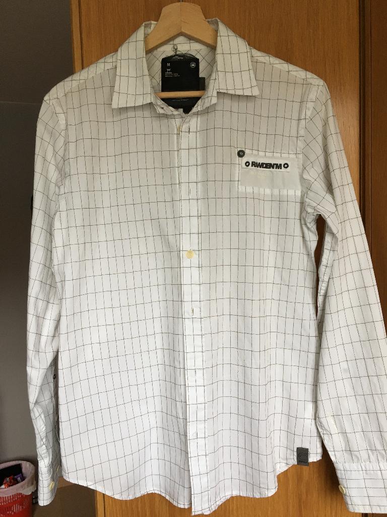 Hemd G-star Raw wit geruit maat M, G Star RAW, Wit, Zo goed als nieuw, Halswijdte 39/40 (M)