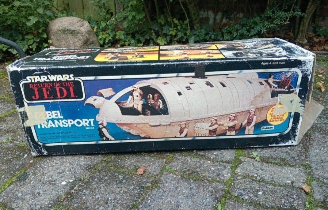 Star wars palitoy vintage rebel transport 1982 (ALLEEN) doos, Verzenden, Gebruikt