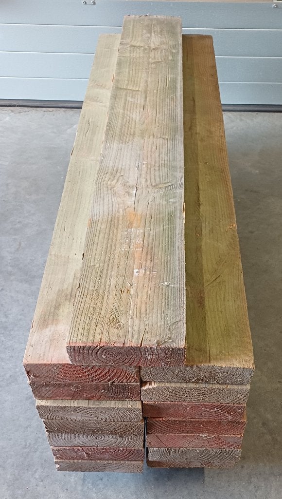 Baddens 15 stuks 1.60 m x 22 cm x 6cm, Ophalen