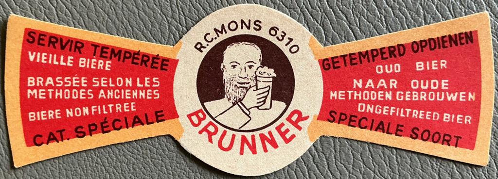 BRUNNER/OUD BIER/etiket, Ophalen of Verzenden, Zo goed als nieuw, Overige typen, Overige merken