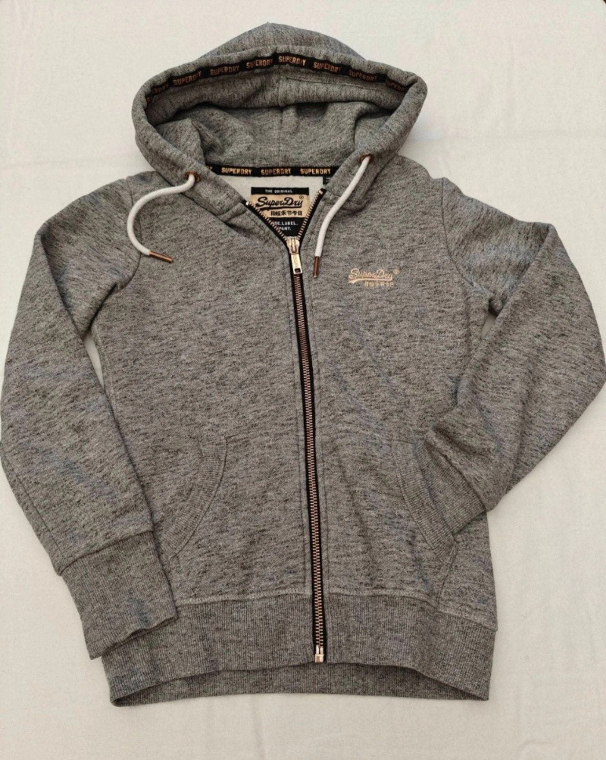 SWEAT ZIPPÉ SUPERDRY (S), Gris, Enlèvement ou Envoi, Superdry, Taille 36 (S)