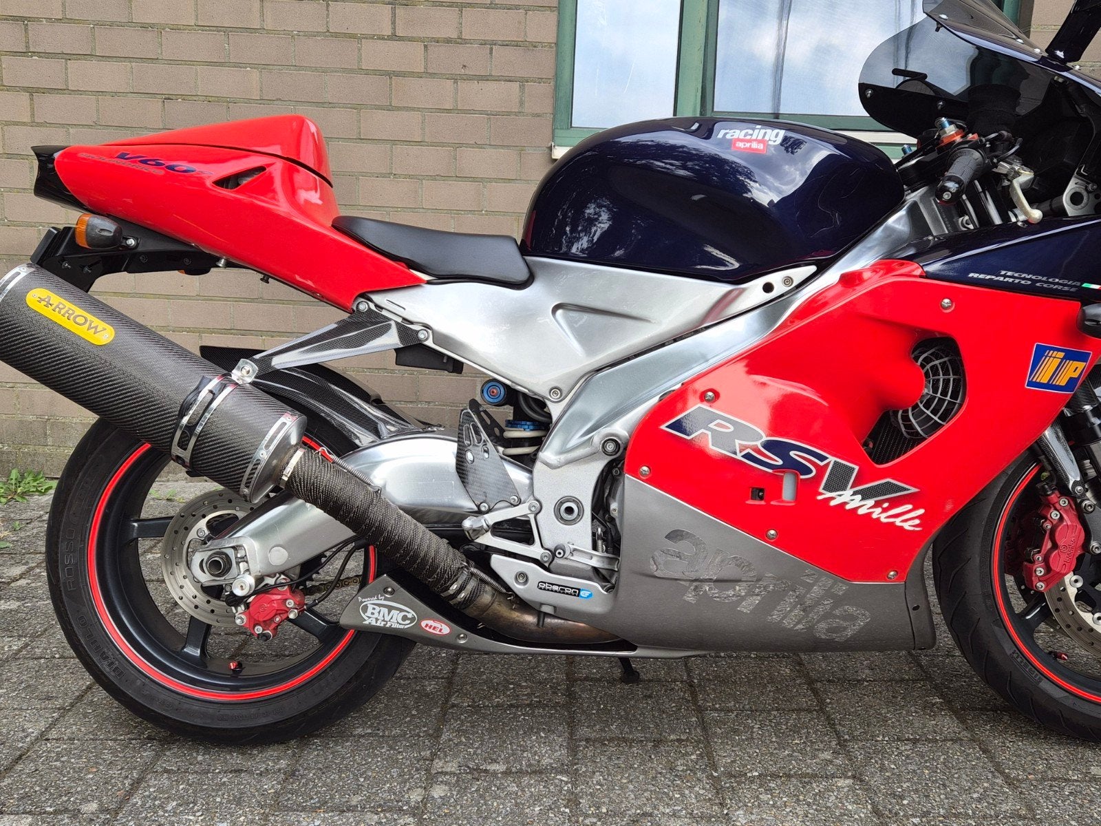 aprilia rsv mille 1999, 2 cilinders, Sportuitlaat, Nieuw, Super Sport