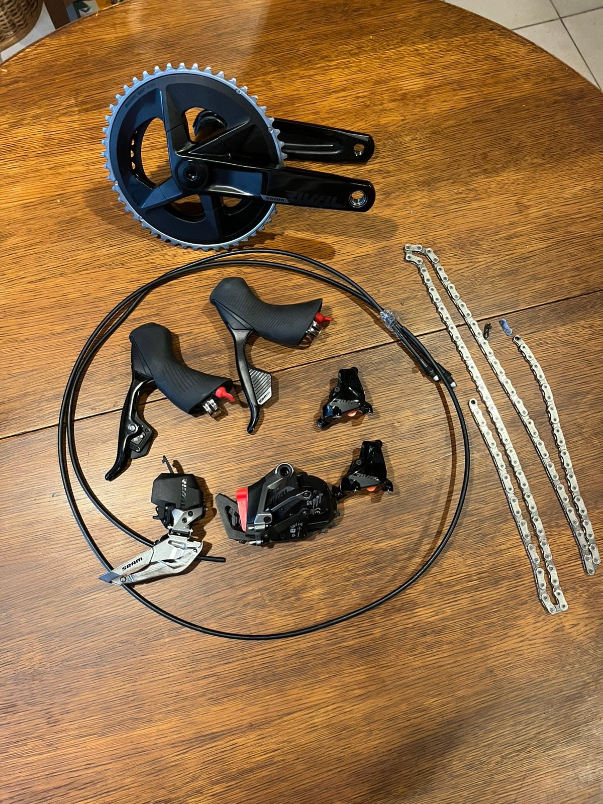 Groupe Sram Rival 12 vitesses eTap AXS + powermeter, Vélos & Vélomoteurs, Vélos Pièces, Comme neuf, Autres types, Aluminium, Gravelbike