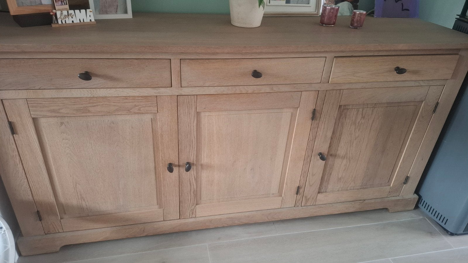Dressoir massieve eik, Ophalen