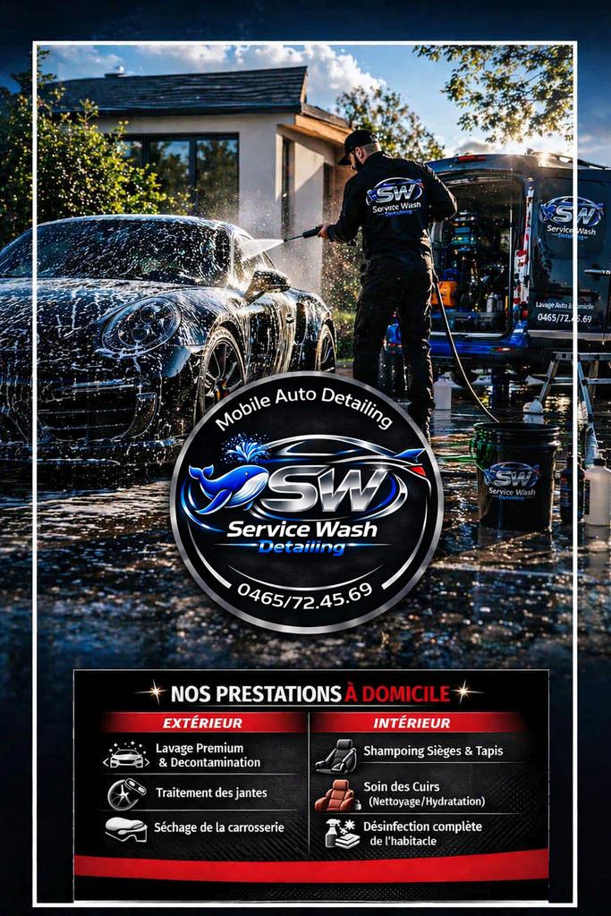 Carwash auto detailing a domicile, Ophalen