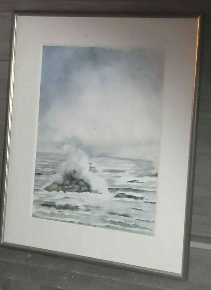 Aquarelle marine signe jirikoff, Enlèvement ou Envoi, Aquarelle
