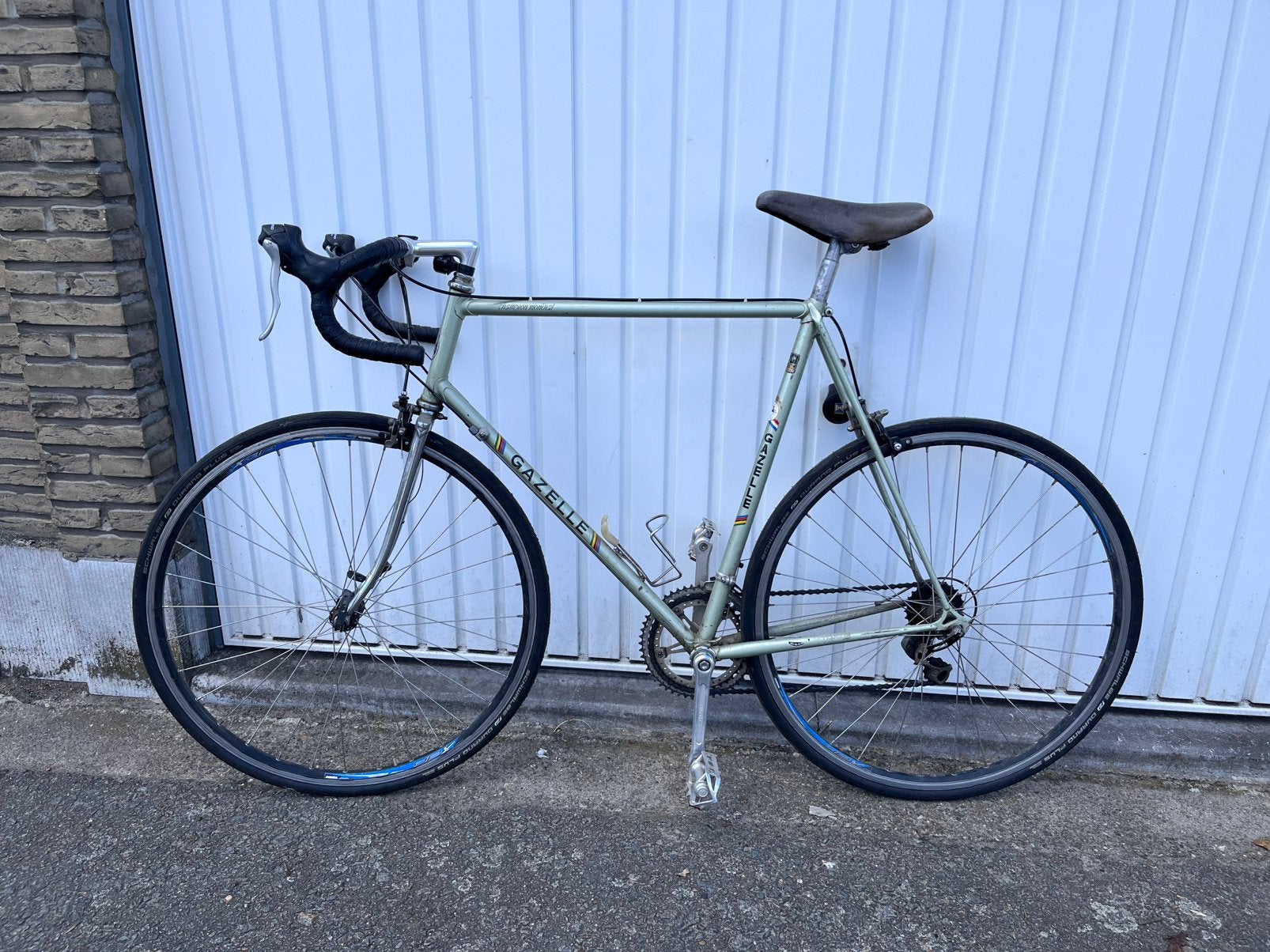 Gazelle Champion Mondial vintage koersfiets, 10 à 15 vitesses, Frein sur jante, Enlèvement, Utilisé