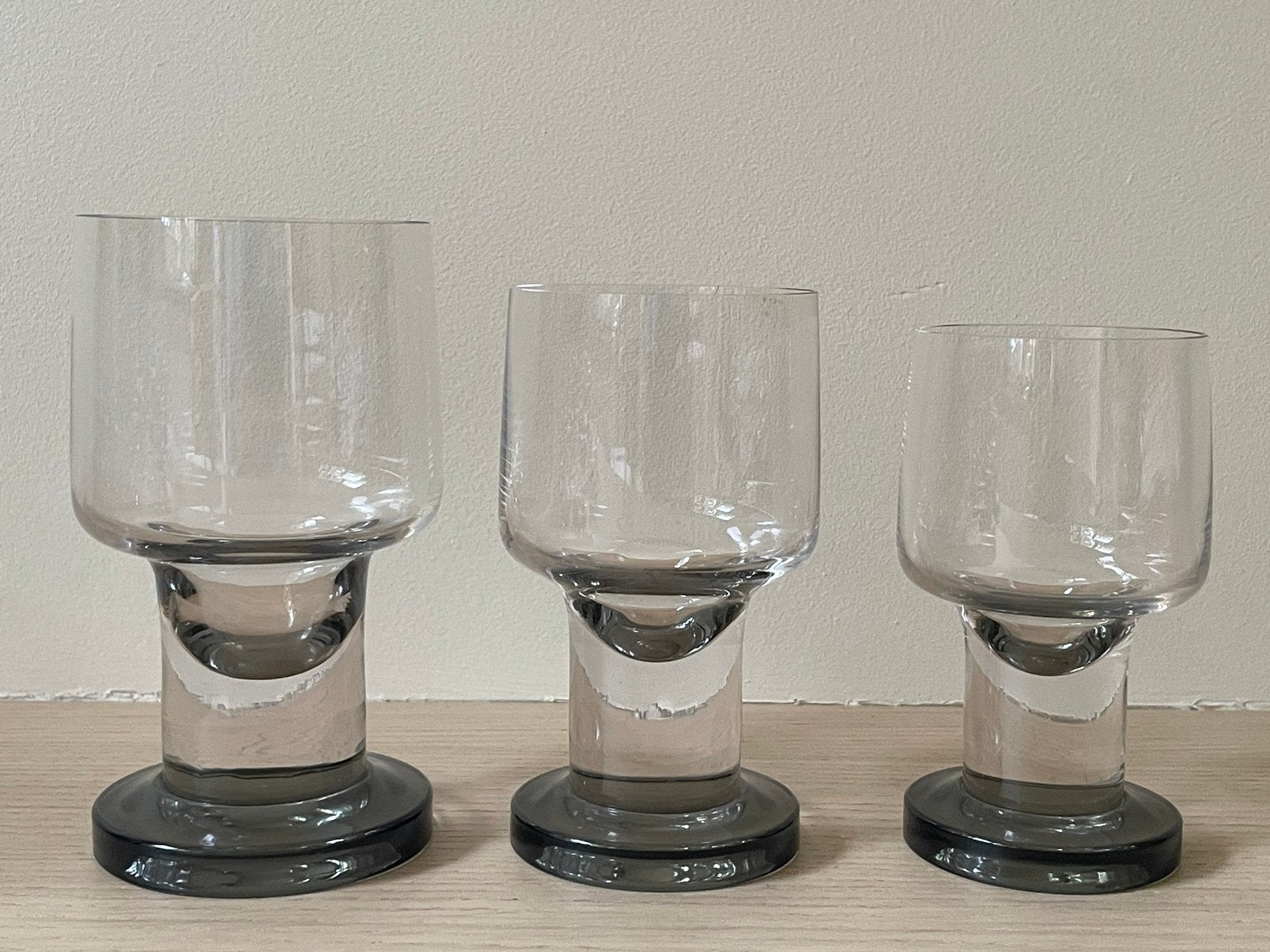Set vintage glazen BAYEL voor Top Design jaren 70, Ophalen, Zo goed als nieuw