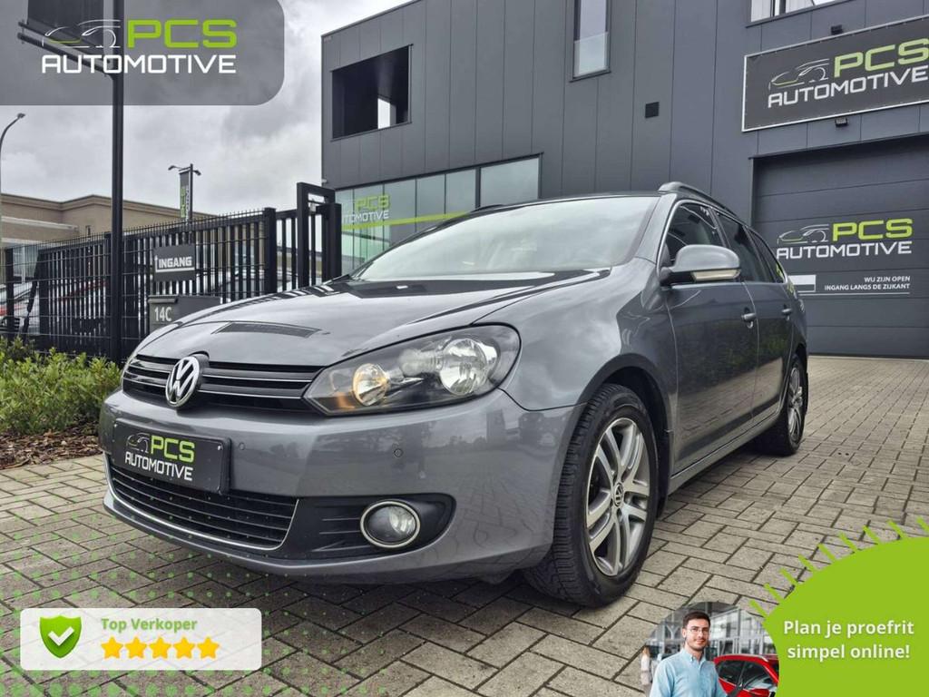 Volkswagen Golf Variant 1.6 TDi / Panoramisch dak / 12 maand, Auto's, Gebruikt, Zwart, 4 cilinders, Bedrijf