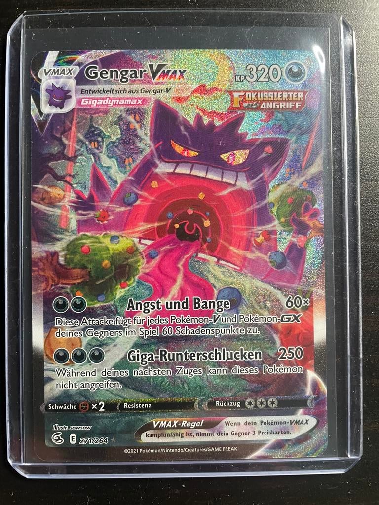 Gengar vmax 271, Hobby en Vrije tijd, Ophalen of Verzenden, Zo goed als nieuw