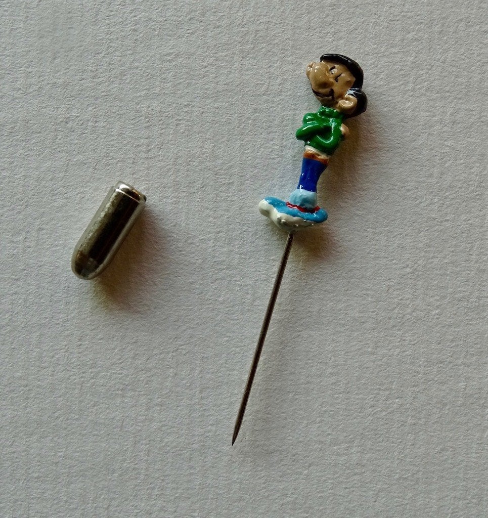 Pixi Gaston Lagaffe reversspeld, Verzamelen, Ophalen, Guust of Robbedoes, Nieuw, Beeldje of Figuurtje