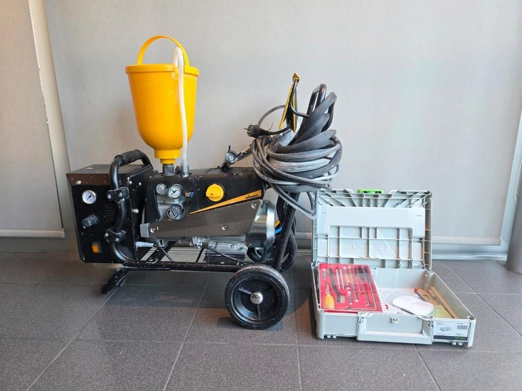 Wagner Aircoat SF23Plus + AB Compressor, Ophalen, Zo goed als nieuw, Verfspuit of Verfpomp