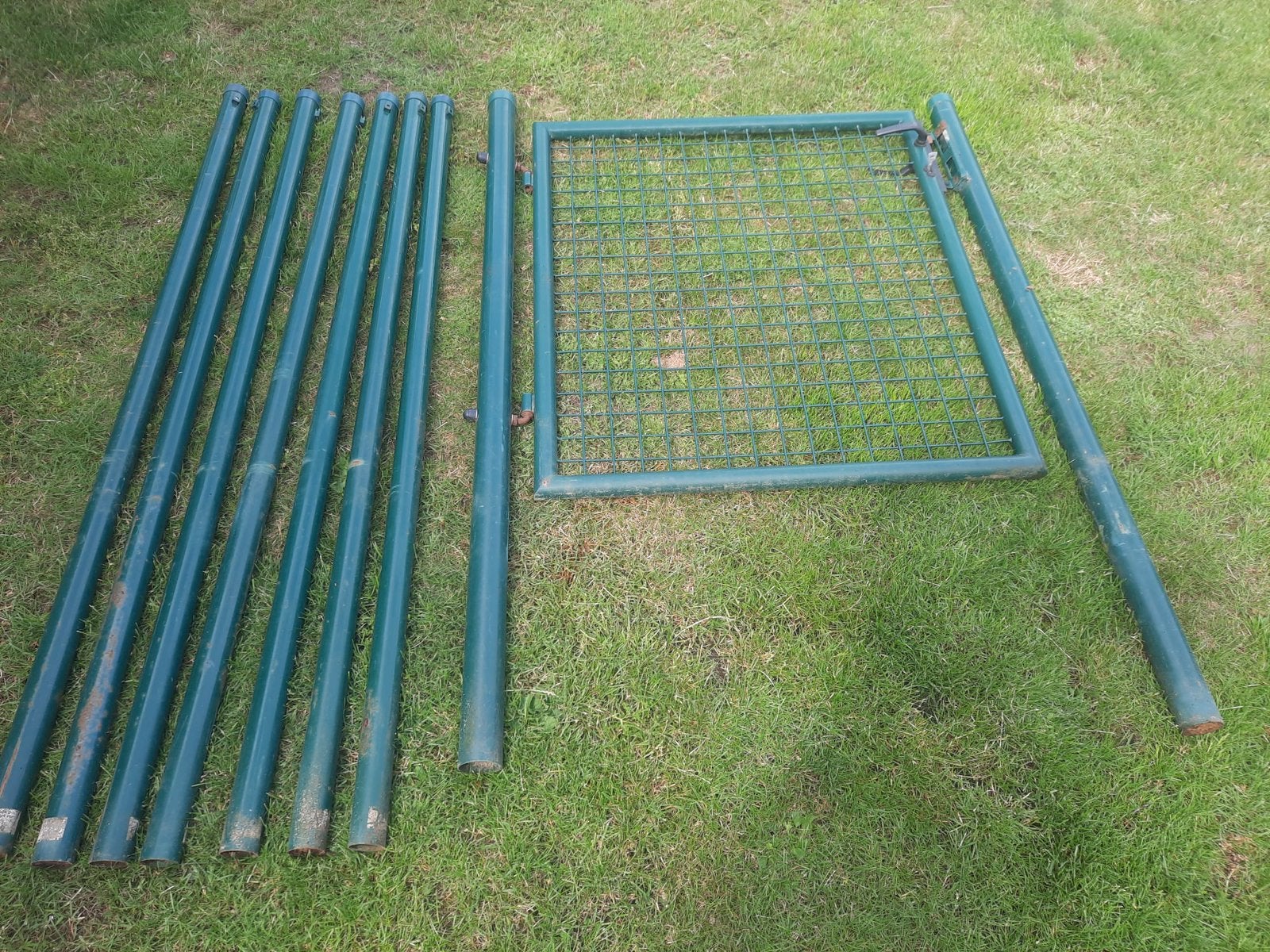 Tuinpoort met palen, Ophalen, Zo goed als nieuw