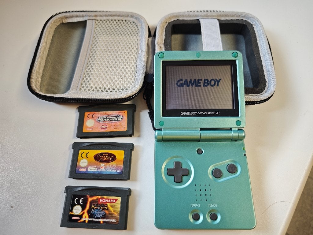 Refurbished GBA SP met usb-c, games en nieuwe accu, Ophalen of Verzenden, Nieuw, Game Boy Advance SP, Met games
