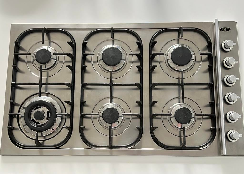 Table de cuisson au gaz Boretti, Enlèvement, Utilisé, Gaz, 5 zones de cuisson ou plus