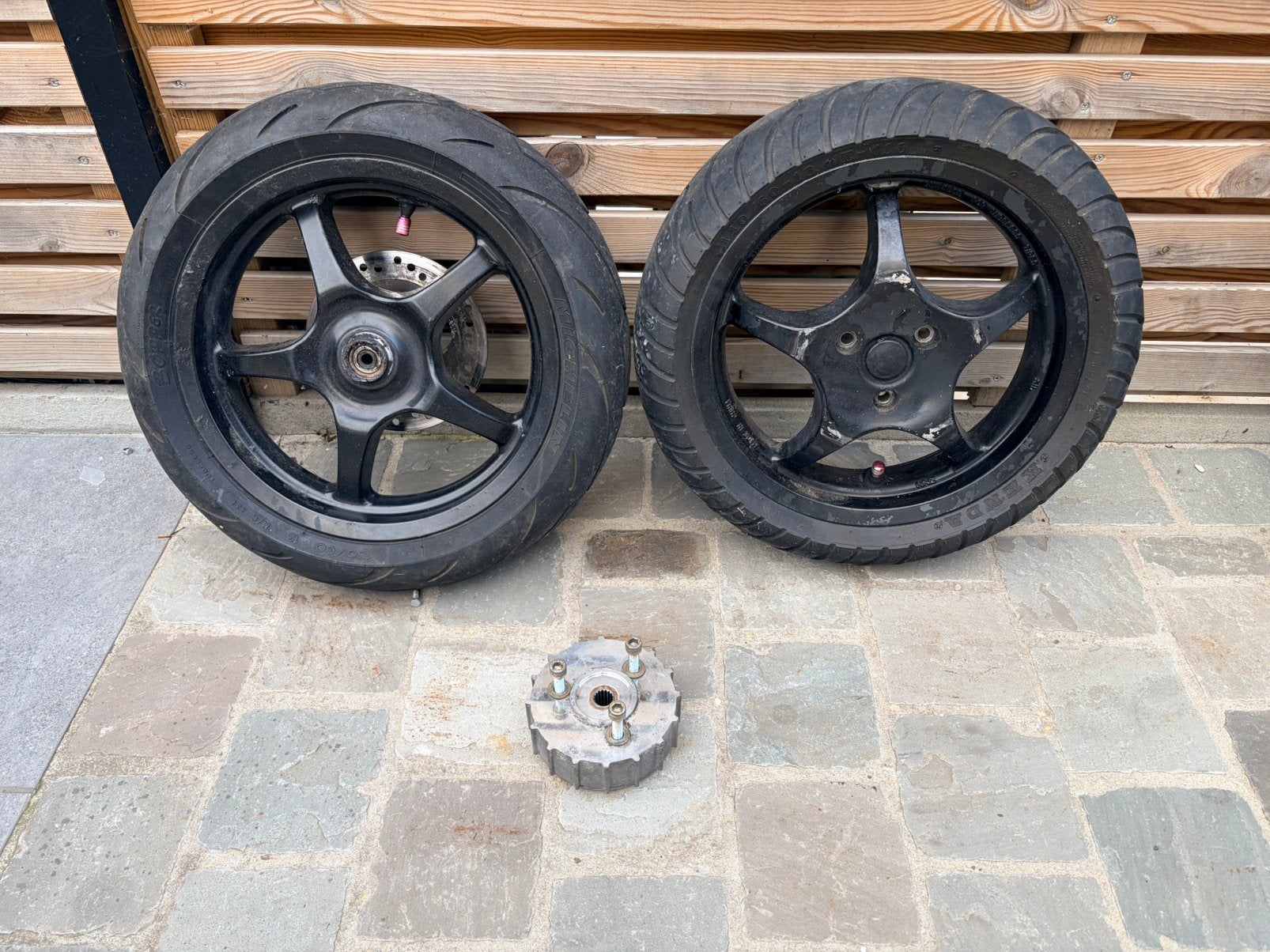 Aerox velgen 13 inch met adapter voor booster spirit !, Ophalen of Verzenden, Zo goed als nieuw, Frame, Yamaha