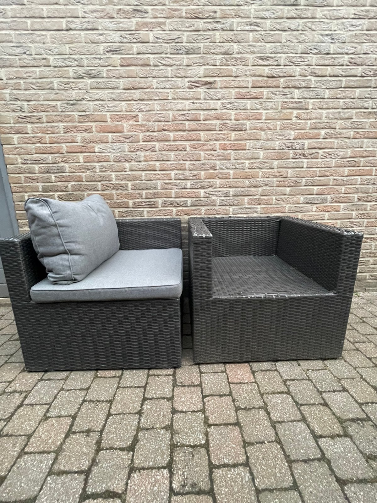 Losse zetels lounge set, Enlèvement, Utilisé, Osier