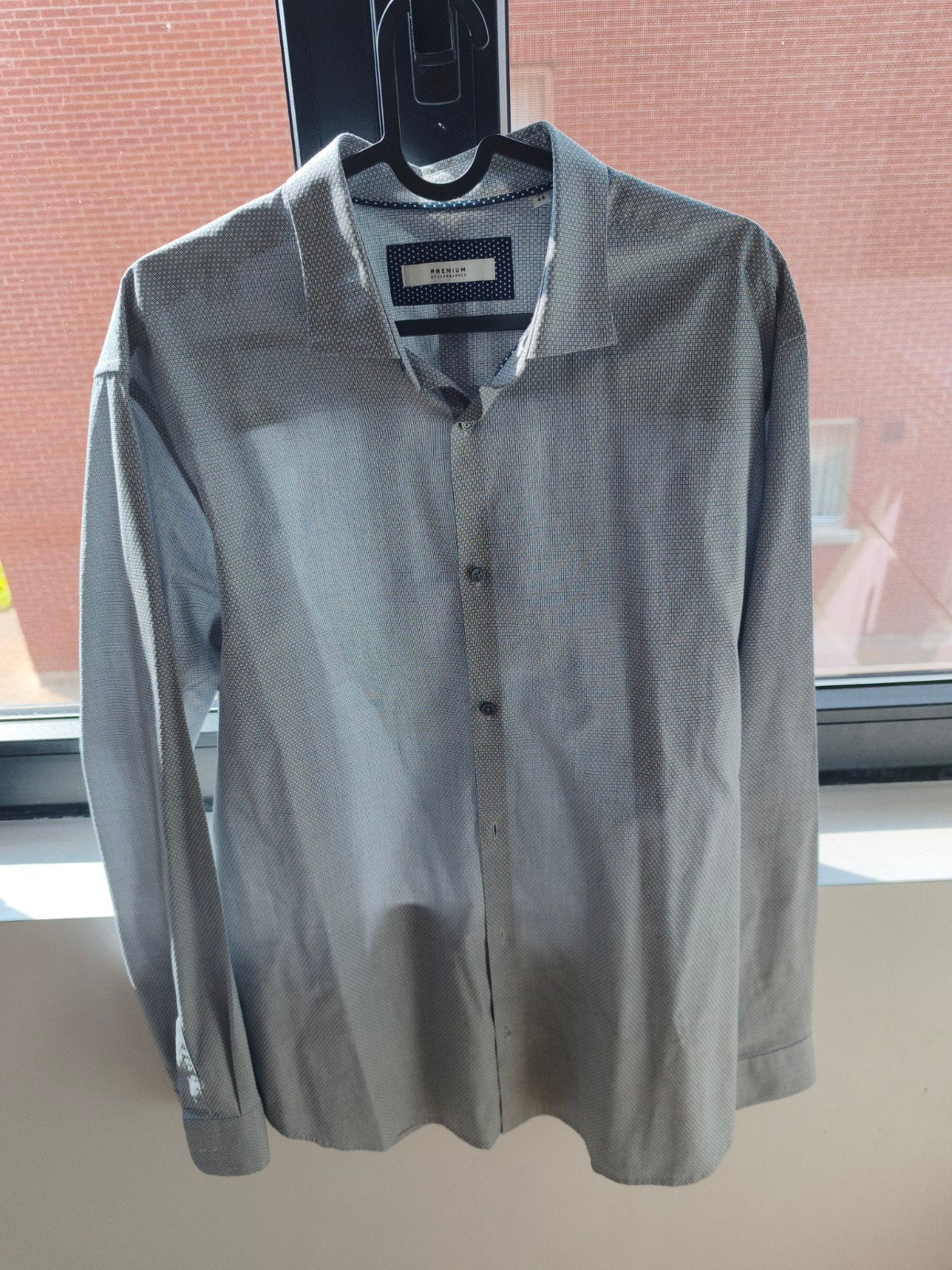 Gekleed hemd Jack en Jones maat 44, Kleding | Heren, Overhemden, Ophalen, Jack&Jones, Zo goed als nieuw, Grijs