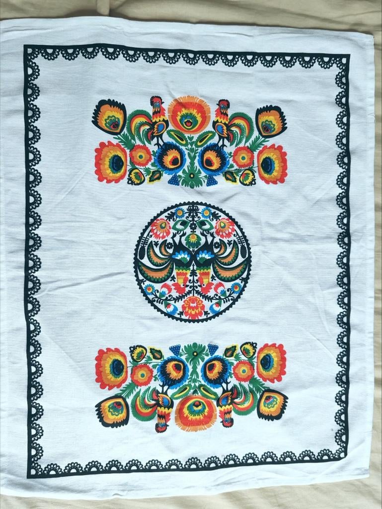 Magnifique pièce textile au style folklorique slave (type Wy, Antiquités & Art, Tapis & Textile, Enlèvement ou Envoi