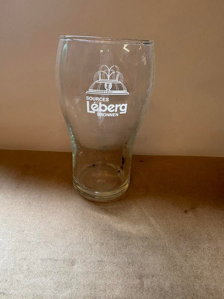 Limonade glas Léberg bronnen H 12 cm, Ophalen of Verzenden, Zo goed als nieuw