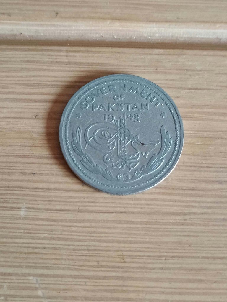 PAKISTAN 1/2 Roepie 1948 - Lot 041, Ophalen of Verzenden, Centraal-Azië, Losse munt