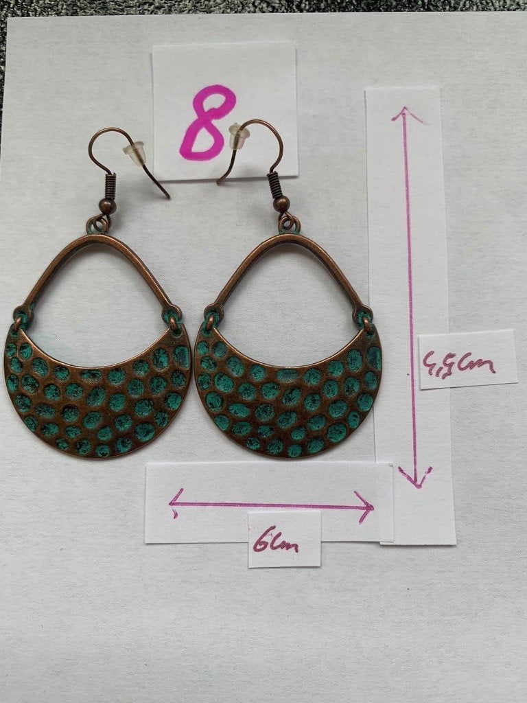 Superbes nouvelles boucles d'oreilles — style Boho/Ibiza, Neuf, Autres couleurs, Autres matériaux, Pendantes