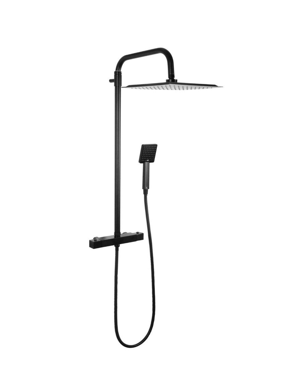 Differnz Thermoline Square regendouche – NIEUW – mat zwart, Enlèvement, Neuf, Douche