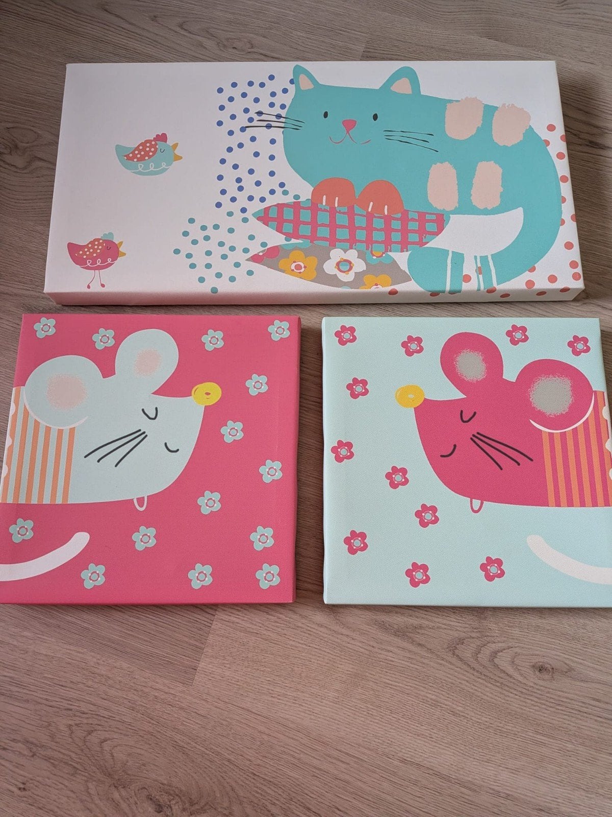 Decoratie kinderkamer 3 canvassen, TV, Hi-fi & Vidéo, Albums photo & Accessoires, Enlèvement ou Envoi