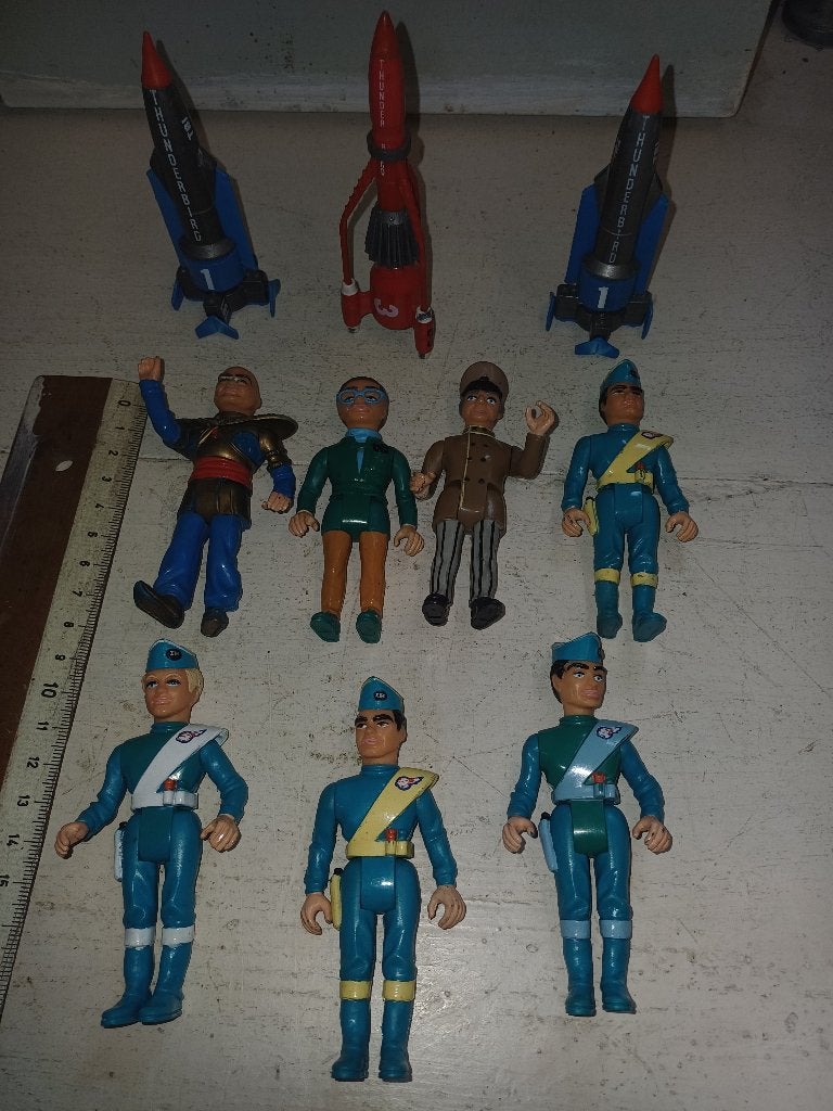 & FIGUREN: luciferdoosje 1992 (thunderbirds) ( 10 stuks), Verzamelen, Ophalen of Verzenden, Zo goed als nieuw, Mens