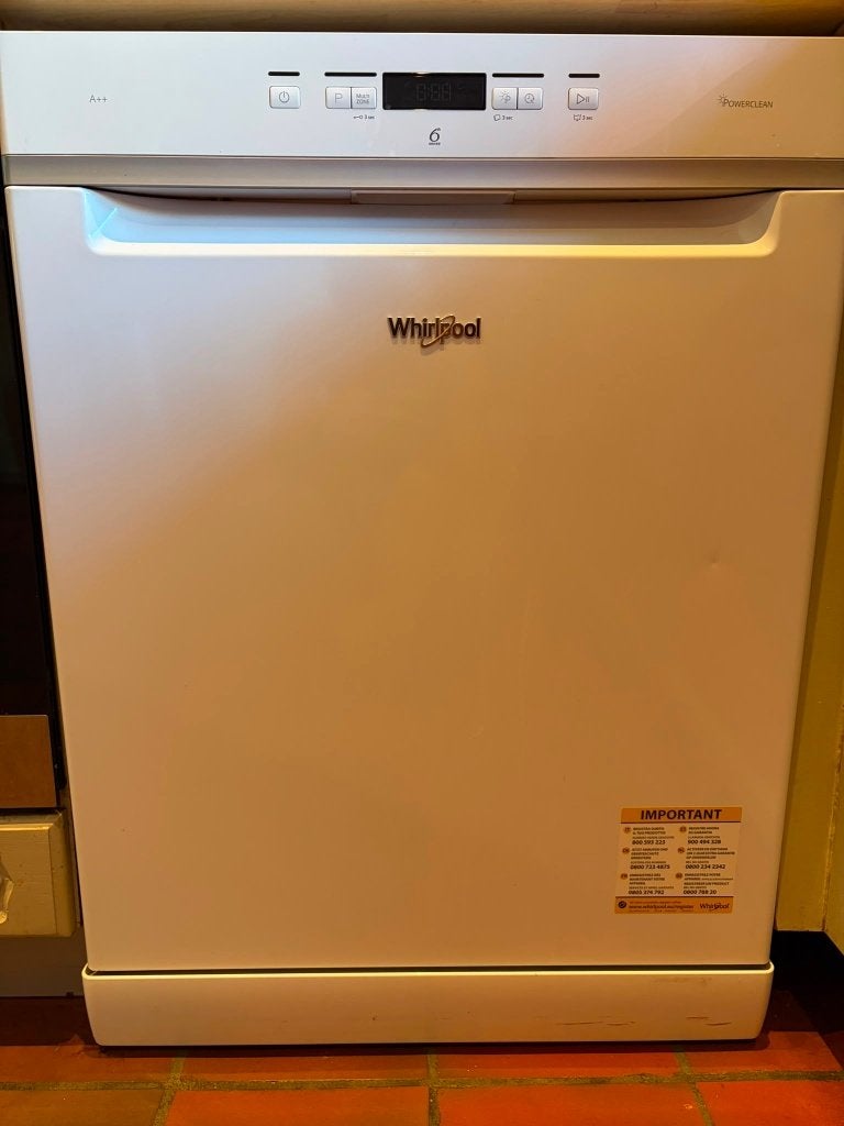lave-vaisselle Whirlpool 6ᵉ Sens, Elektronische apparatuur, Vaatwasmachines, Ophalen, Gebruikt, Minder dan 10 liter, Energieklasse A of zuiniger